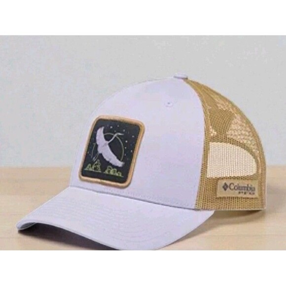Columbia Accessories - Columbia PFG Patch Heron Embroidered Fishing Women's Mesh Snapback NWT New